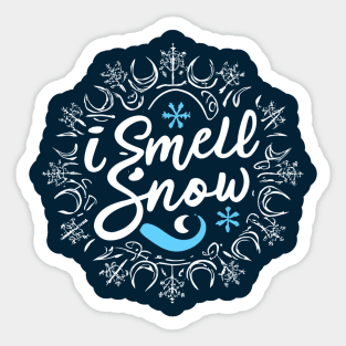 I Smell Snow II - Typography Sticker